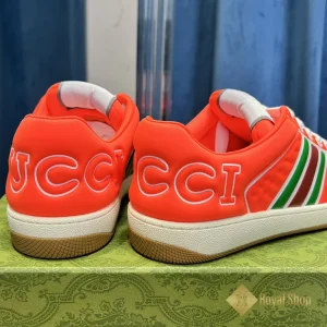 Gót Giày Gucci nam Screener sneaker màu cam 780260 TV