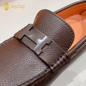 Khoá chữ H Giày lười Hermes nam đế bệt HM100701D