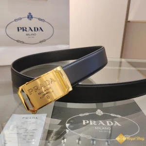 Thắt lưng Prada nam bản 3.4cm BPR101201SV chính hãng