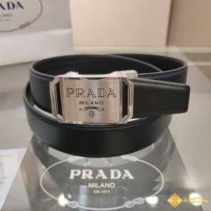 Thắt lưng Prada nam khoá trắng bản 3.4cm BPR101202SV