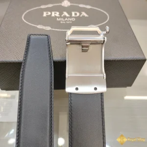 Thắt lưng Prada nam khoá trắng bản 3.4cm BPR101202SV cao cấp