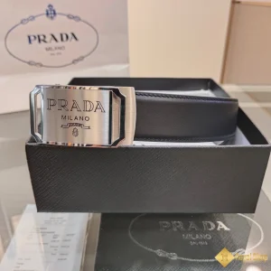 Thắt lưng Prada nam khoá trắng bản 3.4cm BPR101202SV hot