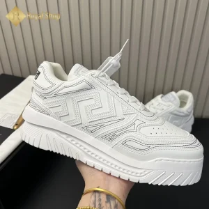 Trên tay Giày Versace nam Sneaker Odissea màu trắng VC100302D