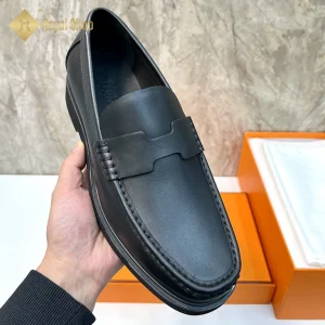 Trên tay Giày lười nam Hermes loafer đế cao HM100603D