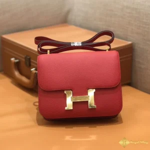 Túi Hermes nữ Constance 18cm 23cm Epsom màu đỏ chính hãng