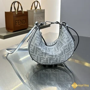 Túi nữ Fendi Graphy màu bạc FD102302 cao cấp