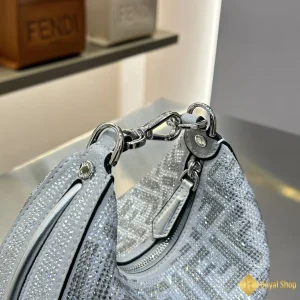 Túi nữ Fendi Graphy màu bạc FD102302 like auth