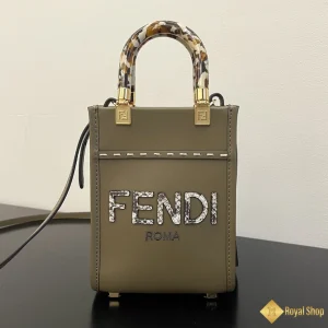 Túi nữ Fendi Sunshine mini tote nâu 56822B79