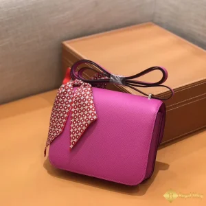 Túi nữ Hermes Constance 18cm 23cm Epsom màu hồng giá rẻ