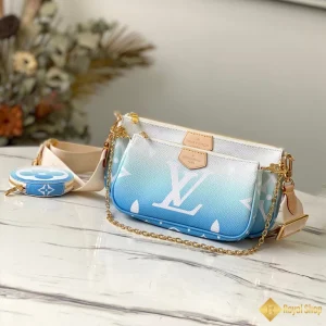 Túi nữ LV Pochette màu xanh M57633 11