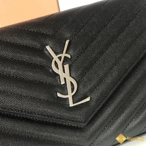 Túi nữ YSL Medium Envelope Woc Grained Calfskin khoá trắng 360452 11