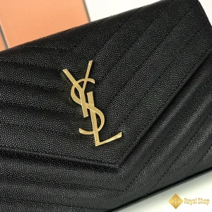 Túi nữ YSL Medium Envelope Woc Grained Calfskin khoá vàng 360452 bản 2024