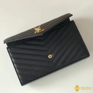 Túi nữ YSL Medium Envelope Woc Grained Calfskin khoá vàng 360452 cao cấp