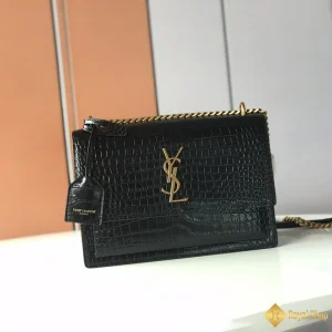 Túi nữ YSL Sunset logo màu vàng 442906