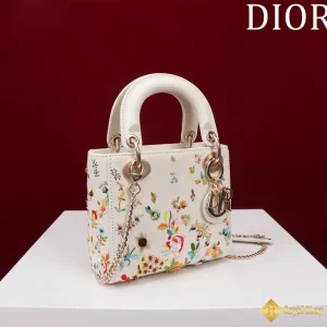 Túi xách Dior nữ Lady hoạ tiết hoa lá M050587 11