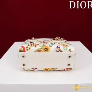 Túi xách Dior nữ Lady hoạ tiết hoa lá M050587 giá rẻ