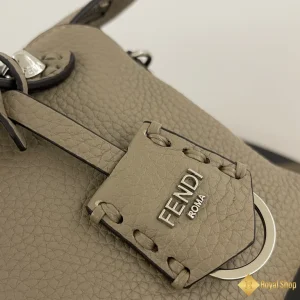 Túi xách Fendi nữ By The Way Selleria Medium xám 8BL155 chính hãng