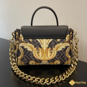 Túi xách Fendi x Versace nữ Fendace La Medusa đen DBFI039 hot