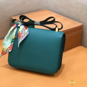 Túi xách Hermes nữ Constance 18cm 23cm màu xanh lá đẹp