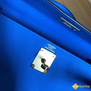 Túi xách Hermes nữ Kelly 28cm Blue Hydra T7 chính hãng