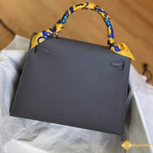 Túi xách Hermes nữ Kelly 28cm Etain 8F màu xám giá rẻ