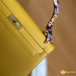 Túi xách Hermes nữ Kelly 28cm Jaune Amber 9D hot