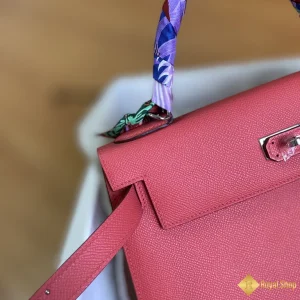 Túi xách Hermes nữ Kelly 28cm màu hồng S5 đẹp