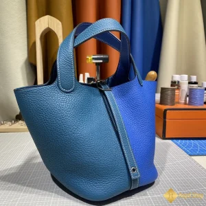 Túi xách Hermes nữ Picotin 18cm màu xanh cao cấp