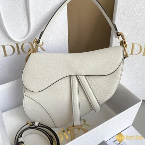 Túi xách nữ Dior Saddle Bag with Strap trắng M0455 đẹp