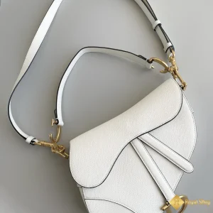 Túi xách nữ Dior Saddle Bag with Strap trắng M0455 like auth