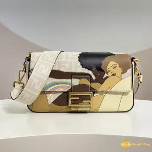 Túi xách nữ Fendi Baguatte trắng 102606 like auth