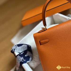 Túi xách nữ Hermes Kelly 25cm Orange cao cấp