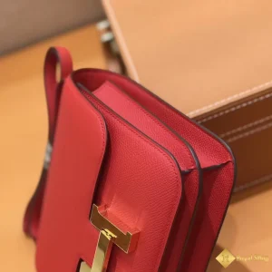 cận cảnh Túi Hermes nữ Constance 18cm 23cm Epsom màu đỏ