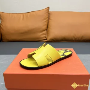 chi tiết Dép Hermes nam Izmir sandal màu vàng HM111521TV