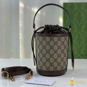 chi tiết Túi Gucci nữ Ophidia mini bucket màu nâu 760199