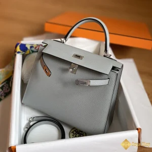 chi tiết Túi Hermes nữ Kelly 25cm màu kem 8U