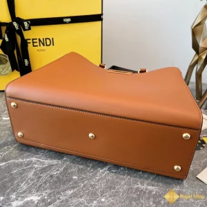 chi tiết Túi nữ Fendi Peekeboo X tote màu nâu 374