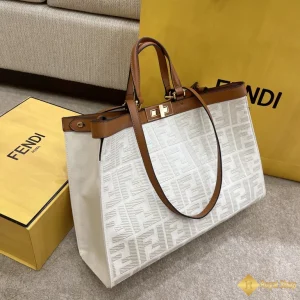 chi tiết Túi xách Fendi nữ Peekaboo X-tote trắng 102602