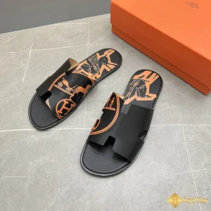 địa chỉ mua Dép Hermes nam màu đen Izmir sandal HM111520TV