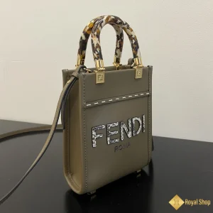 địa chỉ mua Túi nữ Fendi Sunshine mini tote nâu 56822B79  - Copy