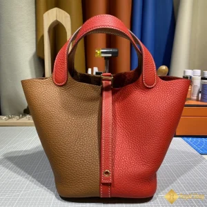 địa chỉ mua Túi xách nữ Hermes Picotin 18cm màu nâu đỏ