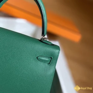 hình ảnh Túi nữ Hermes Kelly 25cm màu xanh lá U4