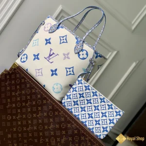 hình ảnh Túi nữ LV Neverfull monogram màu xanh M22979