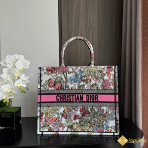 hình ảnh Túi xách nữ Dior Book Tote hoa lá 8001