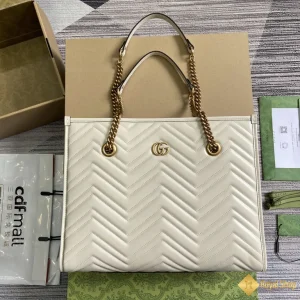 hình ảnh Túi xách nữ Gucci GG Marmont tote màu trắng 779724