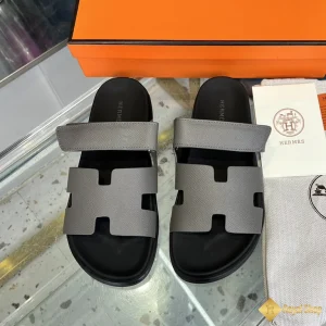 shop bán Dép Hermes nam đẹp màu xám Chypre sandal HM113887TV