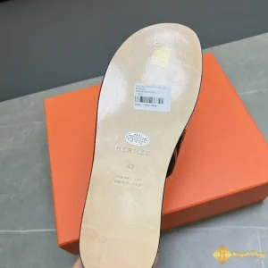 shop bán Dép Hermes nam màu đen Izmir sandal HM111520TV