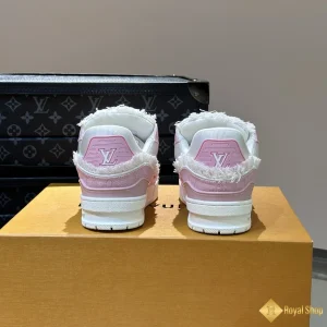 shop bán Giày sneaker unisex LV Trainer màu hồng 102802