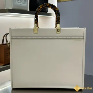 shop bán Túi xách nữ Fendi Sunshine Medium tote màu trắng 8BH386