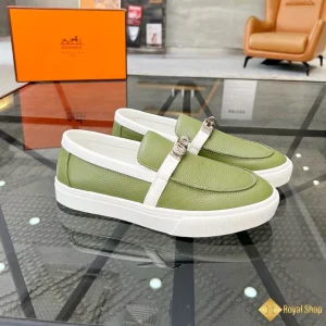 Giày Hermes nam sneaker Slip-on green CKH41257